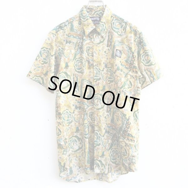 画像1: BOTANICAL PATTERN SHIRT (YLW) (1)