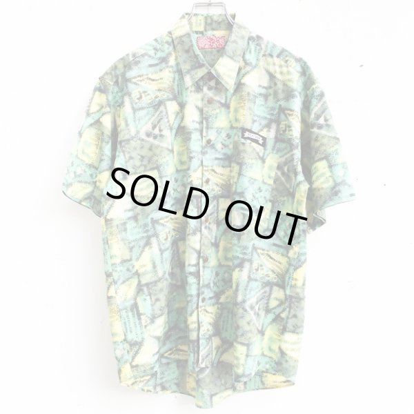 画像1: BOTANICAL PATTERN SHIRT (GRN/YLW) (1)