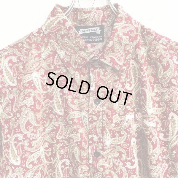 画像3: Paisley Pattern Shirt (RED) (3)