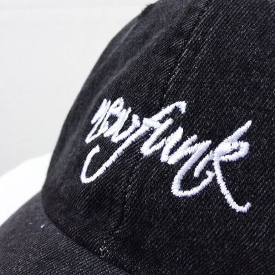 画像1: 【CRACKLIMB】 newfunk DENIM 6 PANEL CAP (BLACK)