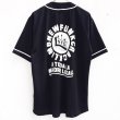 画像2: 【CRACKLIMB】SOUTH V.I.P. BASEBALL SHIRT (BLACK) (2)