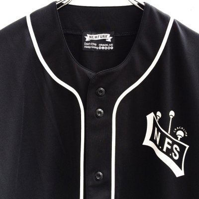 画像1: 【CRACKLIMB】SOUTH V.I.P. BASEBALL SHIRT (BLACK)