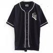 画像1: 【CRACKLIMB】SOUTH V.I.P. BASEBALL SHIRT (BLACK) (1)