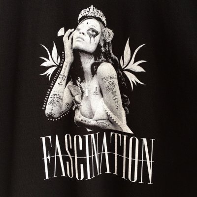 画像1: 【CRACKLIMB】FASCINATION TEE (BLACK)