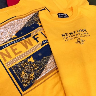 画像3: 【NEWFUNK】PAISLEY BANDANA TEE (GOLD)