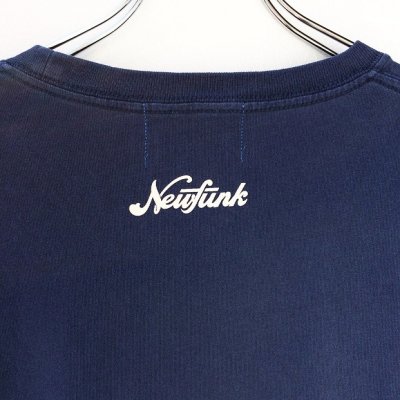 画像2: 【CRACKLIMB】'17 NEWFUNK LOGO WASH TEE (NAVY)