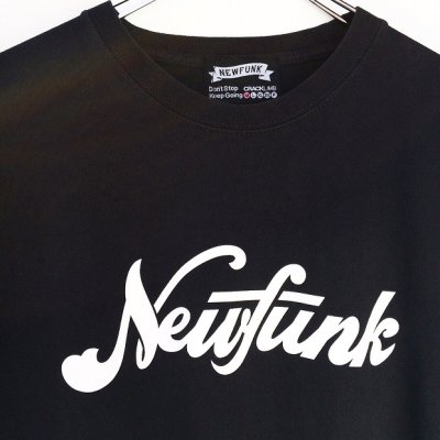 画像1: 【CRACKLIMB】'17 NEWFUNK LOGO WASH TEE (BLACK)