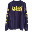 画像2: 【CRACKLIMB】 日本語 LONG TEE (NAVY) (2)