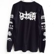 画像2: 【CRACKLIMB】 日本語 LONG TEE (BLACK) (2)