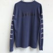 画像2: 【CRACKLIMB】'17 NEWFUNK LOGO WASH LONG TEE (NAVY) (2)