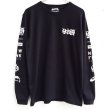 画像1: 【CRACKLIMB】 日本語 LONG TEE (BLACK) (1)