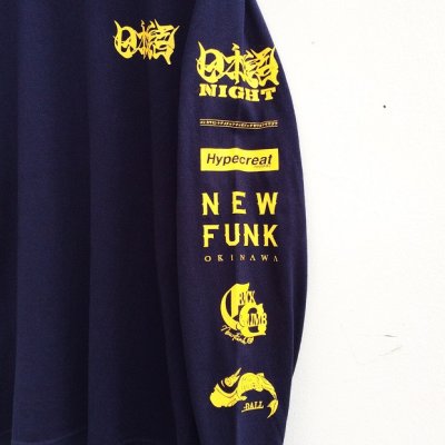 画像1: 【CRACKLIMB】 日本語 LONG TEE (NAVY)