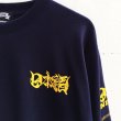 画像4: 【CRACKLIMB】 日本語 LONG TEE (NAVY) (4)