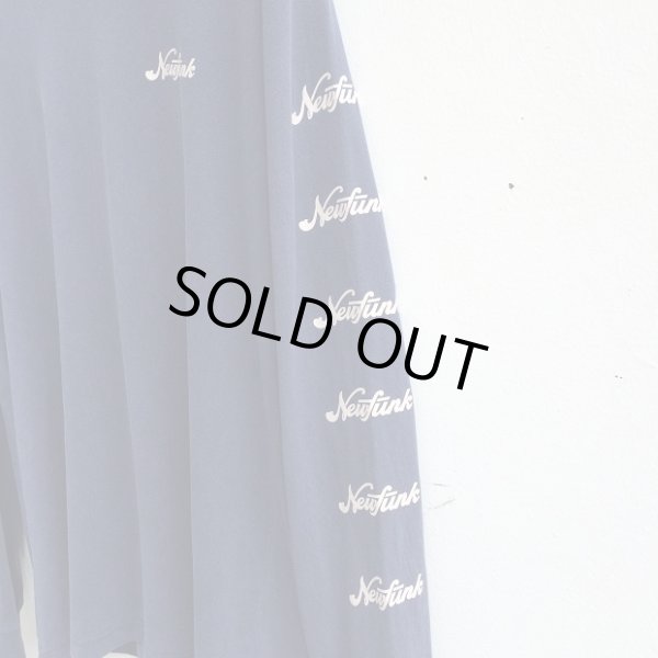 画像3: 【CRACKLIMB】'17 NEWFUNK LOGO WASH LONG TEE (NAVY) (3)