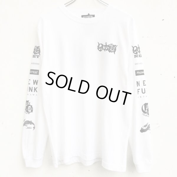 画像1: 【CRACKLIMB】 日本語 LONG TEE (WHITE) (1)