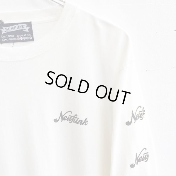 画像4: 【CRACKLIMB】'17 NEWFUNK LOGO WASH LONG TEE (WHITE) (4)