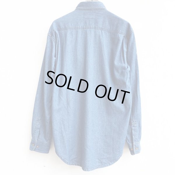 画像2: 【CRACKLIMB】'17 NEWFUNK LOGO DENIM SHIRT (LIGHT INDIGO) (2)