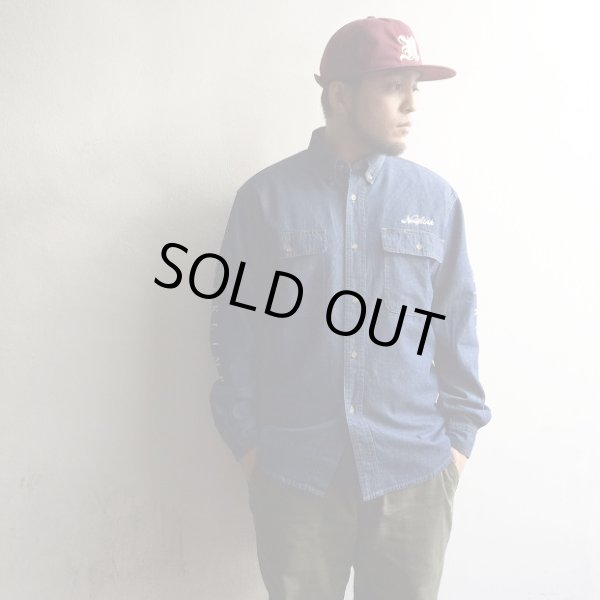 画像7: 【CRACKLIMB】'17 NEWFUNK LOGO DENIM SHIRT (INDIGO) (7)