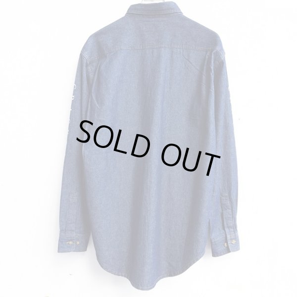 画像2: 【CRACKLIMB】'17 NEWFUNK LOGO DENIM SHIRT (INDIGO) (2)