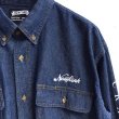 画像3: 【CRACKLIMB】'17 NEWFUNK LOGO DENIM SHIRT (INDIGO) (3)