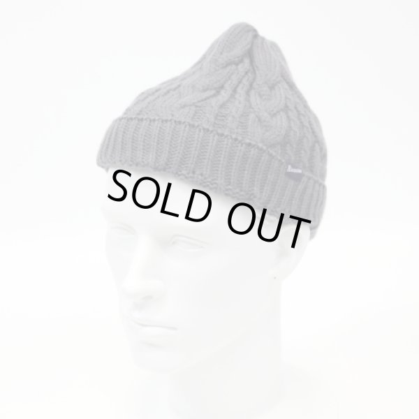 画像2: 【RIVAXIDE】'CONVEX LOGO' Braid Knit Cap [2016] (CHARCOAL) (2)