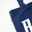 画像2: 【RIVAXIDE】'CONVEX LOGO' TOTE BAG (INDIGO) (2)