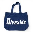 画像1: 【RIVAXIDE】'CONVEX LOGO' TOTE BAG (INDIGO) (1)