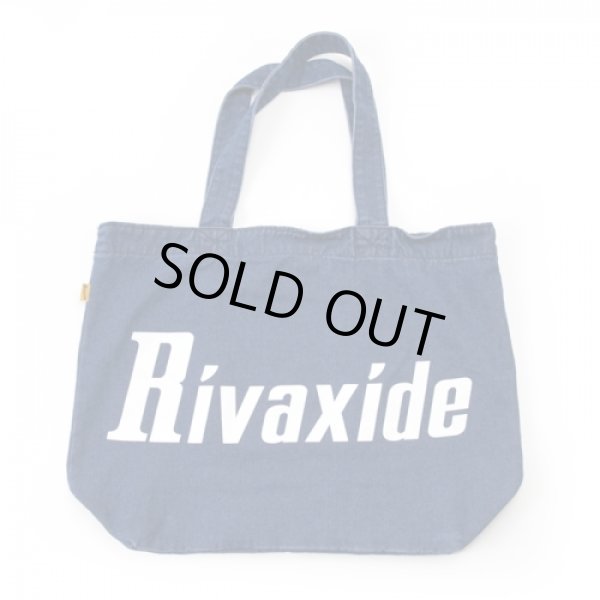 画像1: 【RIVAXIDE】'CONVEX LOGO' TOTE BAG (INDIGO) (1)