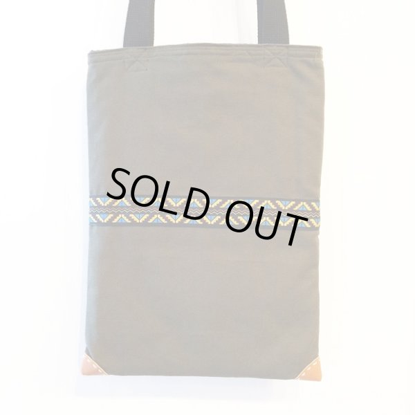 画像2: 【CRACKLIMB】TOTE BAG (OLIVE) (2)