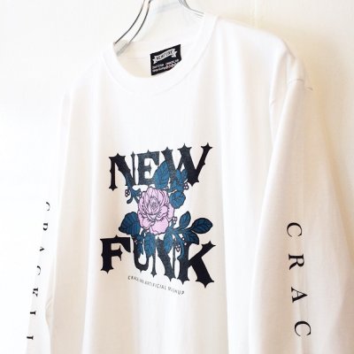 画像3: 【CRACKLIMB】FLOWER LONG TEE (WHITE)