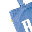 画像2: 【RIVAXIDE】'CONVEX LOGO' TOTE BAG (LIGHTBLUE) (2)