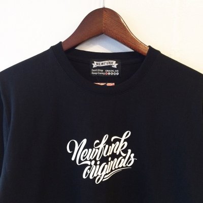 画像1: 【CRACKLIMB】NEWFUNK ORIGINAL'S LONG TEE (BLACK)