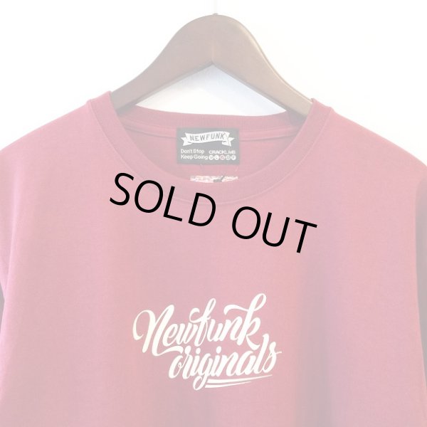 画像3: 【CRACKLIMB】NEWFUNK ORIGINAL'S LONG TEE (WINE) (3)