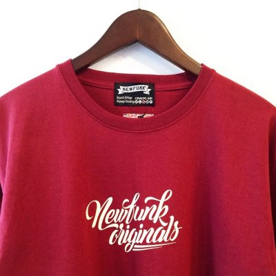 画像1: 【CRACKLIMB】NEWFUNK ORIGINAL'S LONG TEE (WINE)