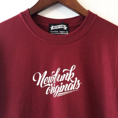 画像1: 【CRACKLIMB】NEWFUNK ORIGINAL'S TEE (WINE)