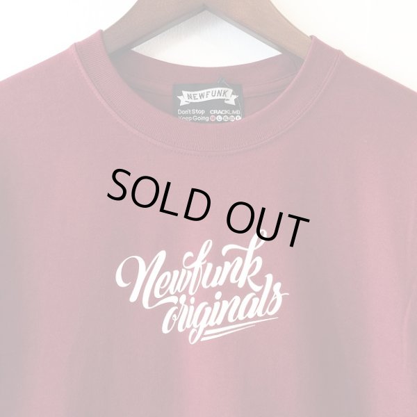 画像3: 【CRACKLIMB】NEWFUNK ORIGINAL'S TEE (WINE) (3)