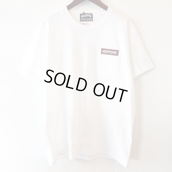 画像1: 【CRACKLIMB】NEWFUNK BOX POCKET TEE (WHITE) (1)