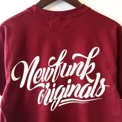 画像2: 【CRACKLIMB】NEWFUNK ORIGINAL'S TEE (WINE)