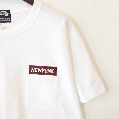 画像1: 【CRACKLIMB】NEWFUNK BOX POCKET TEE (WHITE)