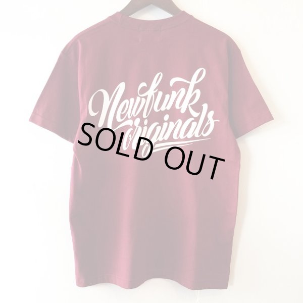 画像2: 【CRACKLIMB】NEWFUNK ORIGINAL'S TEE (WINE) (2)
