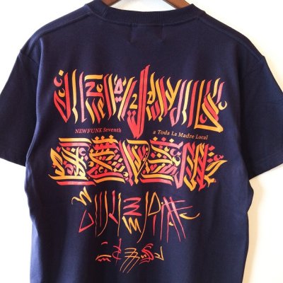 画像1: 【CRACKLIMB】NEWFUNK×PITC DINERO 2078 TEE (NAVY)