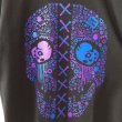 画像3: 【CRACKLIMB】PAISLEY SKULL TEE (BLACK) (3)