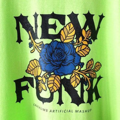 画像2: 【CRACKLIMB】FLOWER TEE (Lime Green)