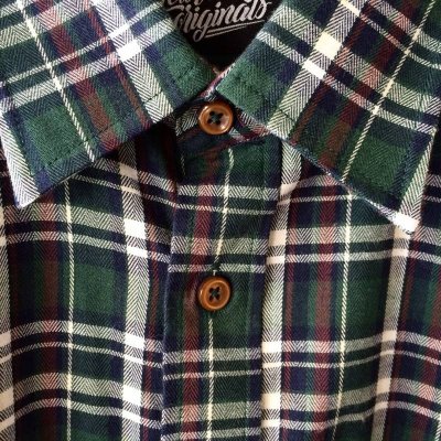 画像2: Green Check Shirt / size: M