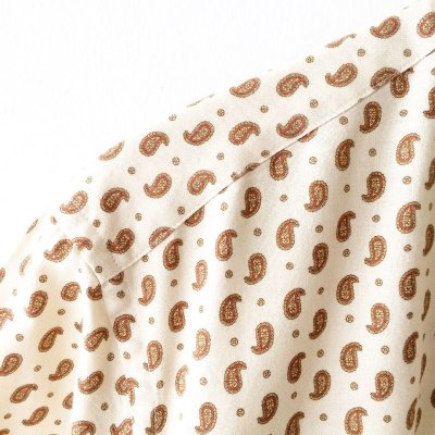 画像3: Cream Paisley Shirt / size: L