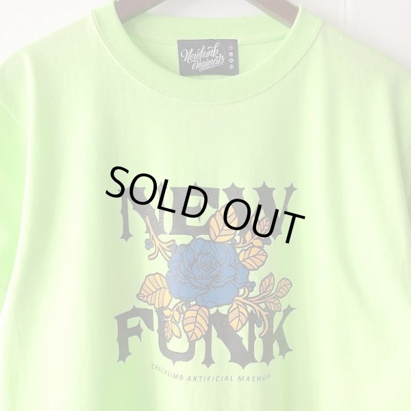 画像4: 【CRACKLIMB】FLOWER TEE (Lime Green) (4)