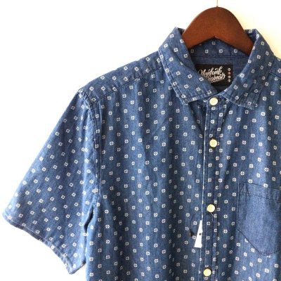 画像1: Bleu Denim Shirt / size: L