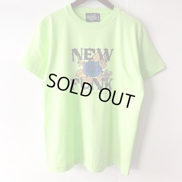 画像1: 【CRACKLIMB】FLOWER TEE (Lime Green) (1)