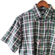 画像2: Green Check Shirt / size: M (2)