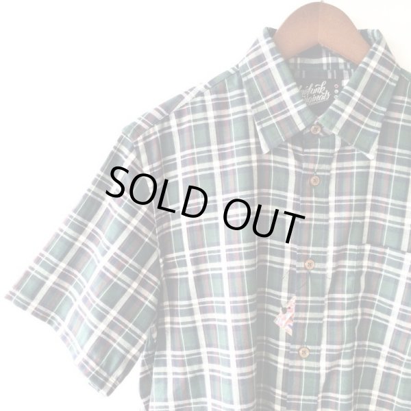 画像2: Green Check Shirt / size: M (2)